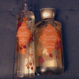 Sweater weather shower gel and mist